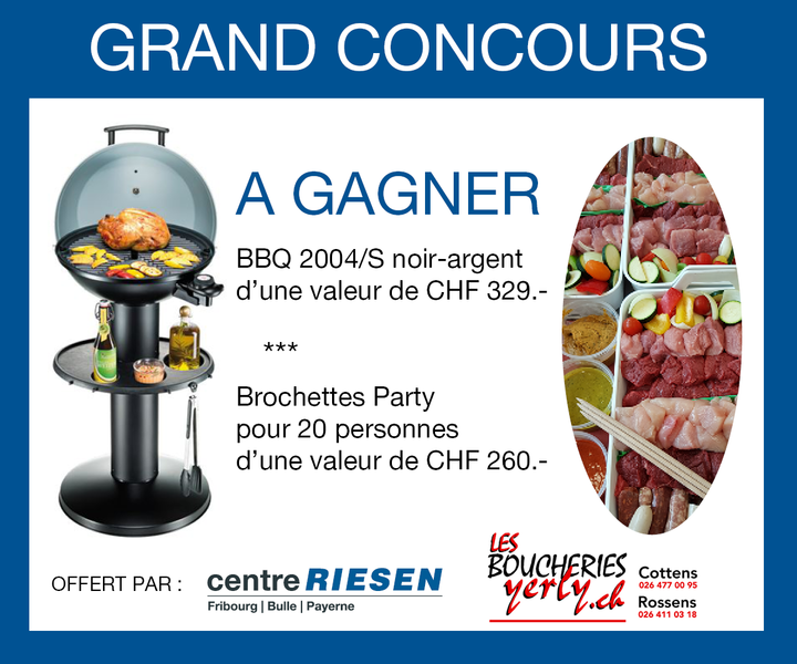 GRAND CONCOURS : Gagnez un grill, ainsi que des Brochettes Party pour 20 personnes !