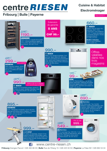 Découvrez nos offres hivernales d’appareils électroménagers !