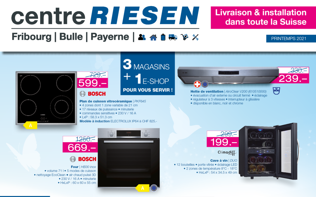 Profitez de nos offres printanières sur une sélection d’appareils ménagers !