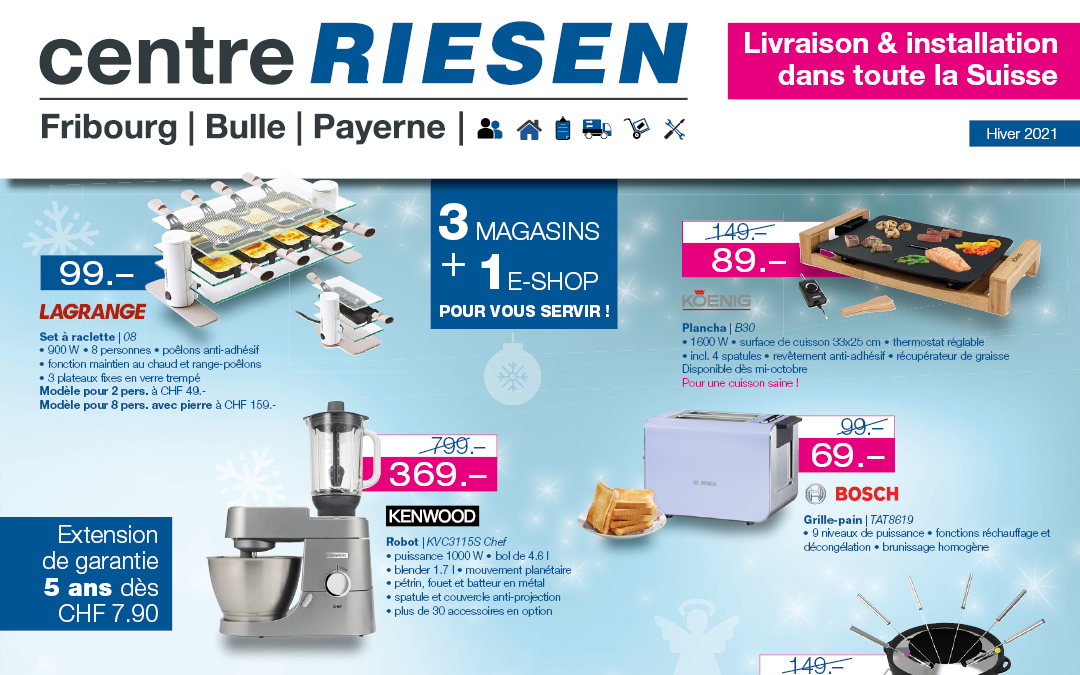 Offres d’appareils électroménagers pour cette fin d’année !