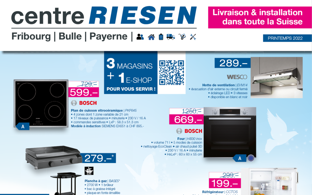 Offres d’appareils ménagers pour ce printemps !