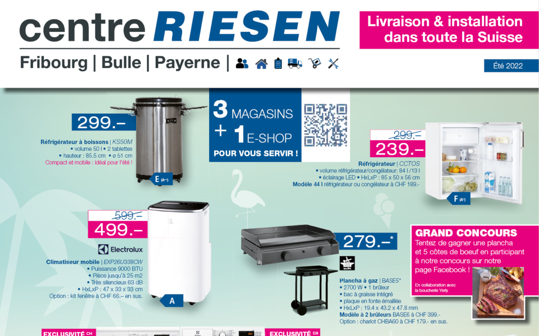 Offres d’appareils électroménagers pour cet été !
