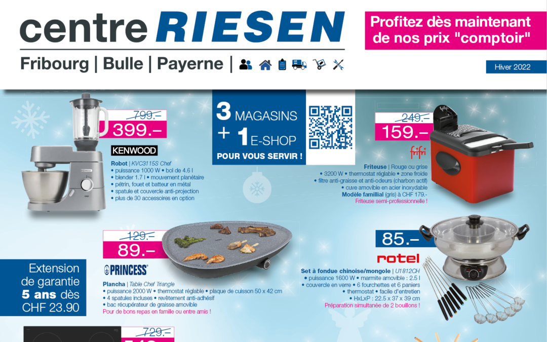 Prix “comptoir” sur une sélection d’appareils ménagers!
