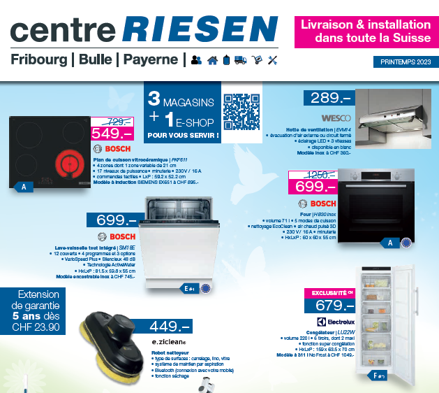Offres d’appareils ménagers pour ce printemps !