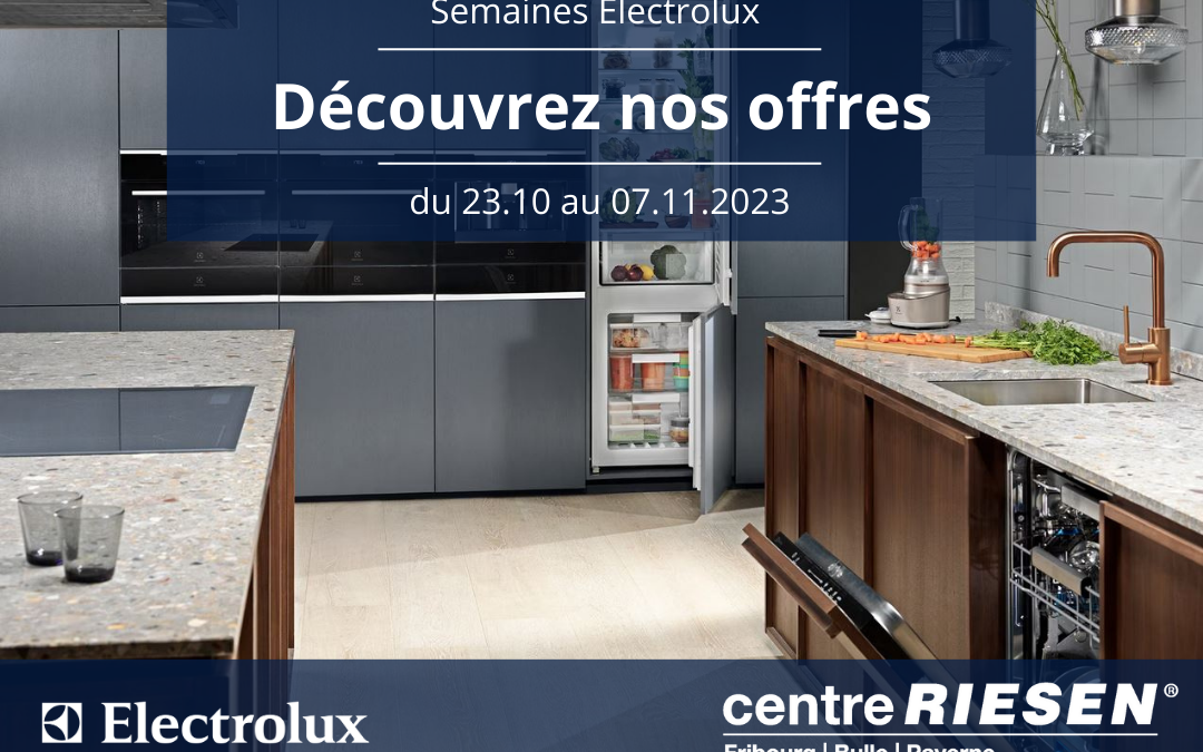 Semaines Electrolux : rabais supplémentaires