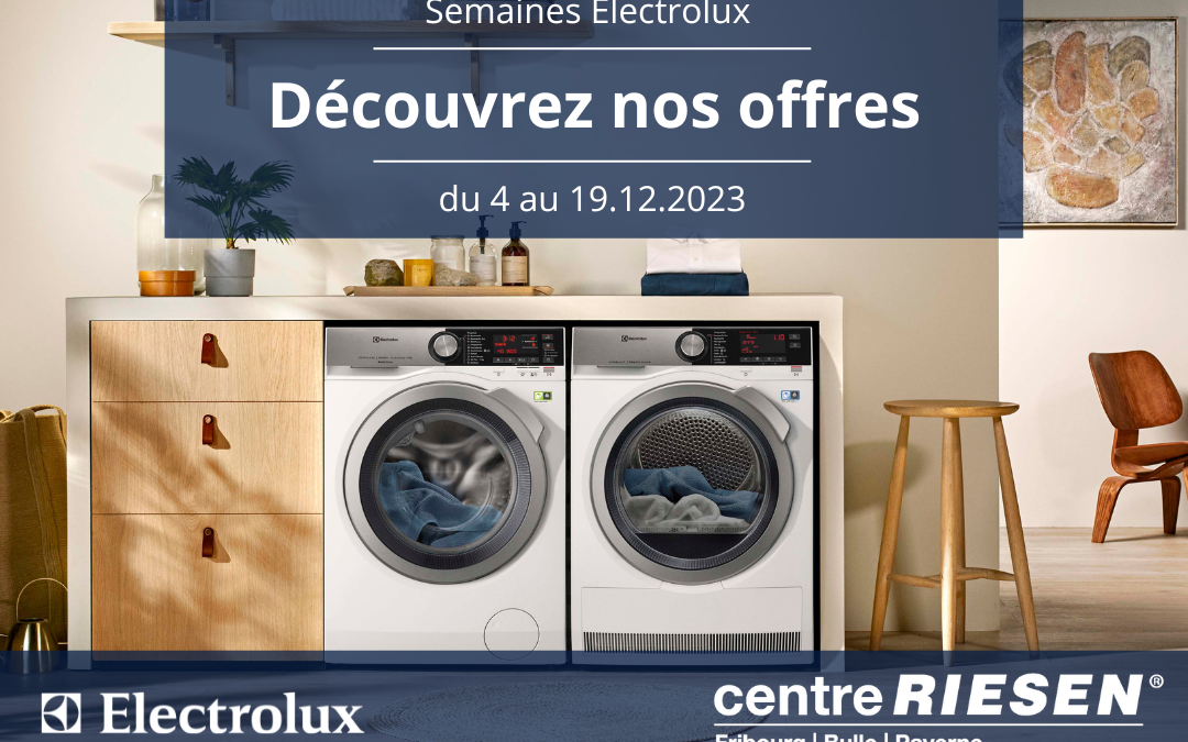 Semaines Electrolux : rabais supplémentaires