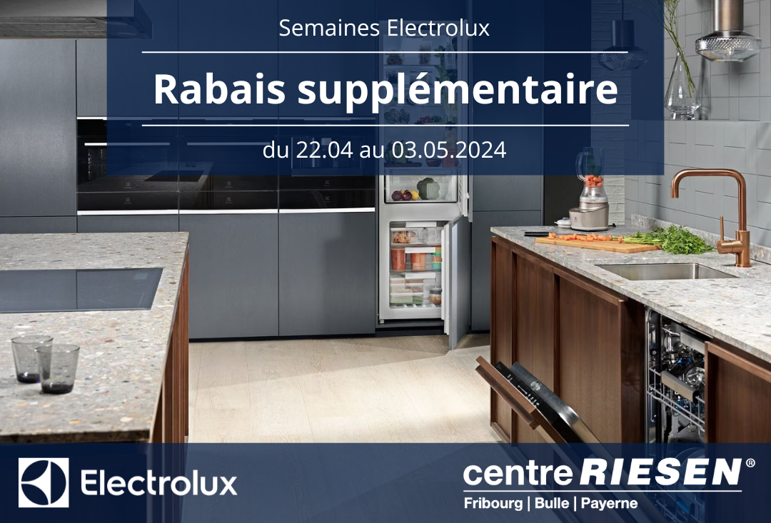 Semaines Electrolux: rabais supplémentaire