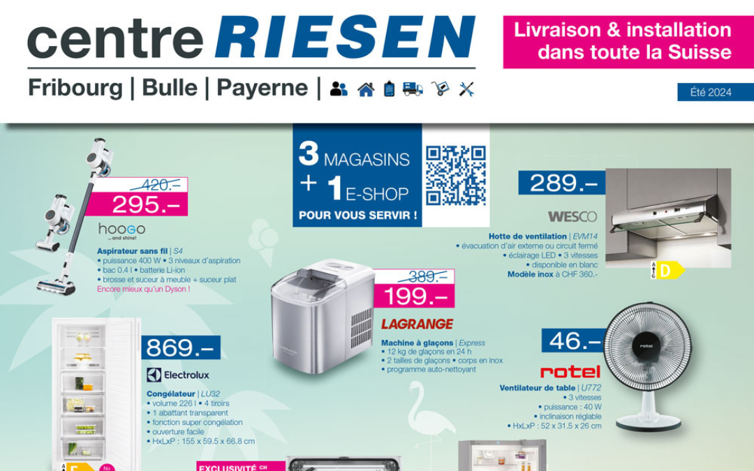Offres d’été sur nos appareils ménagers !