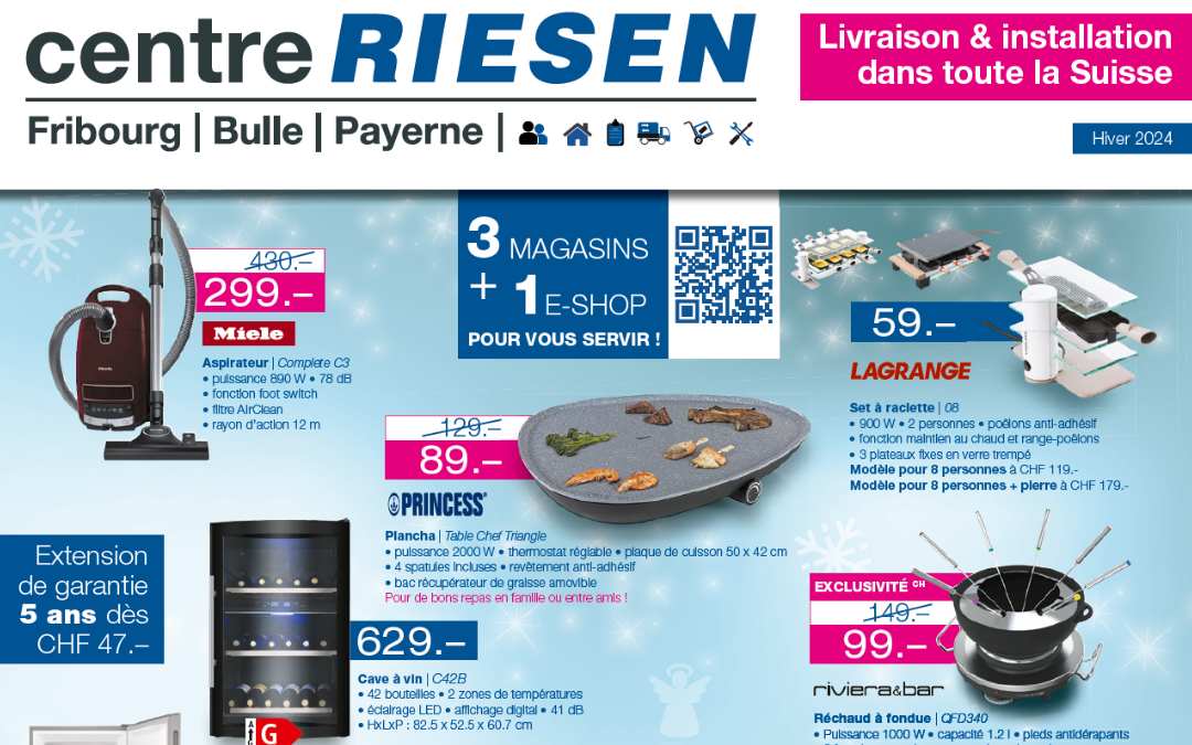 Offres automne/hiver sur nos appareils ménagers !
