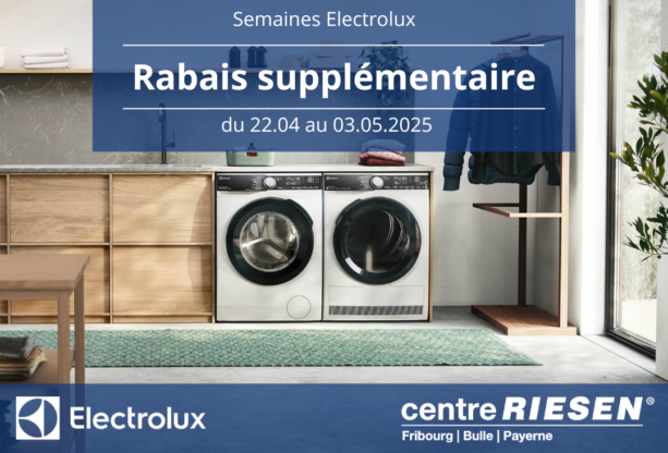 Semaines Electrolux : rabais supplémentaire