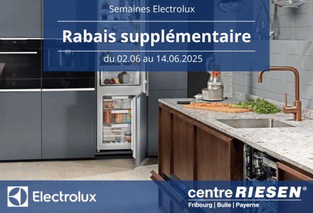 Semaines Electrolux – rabais supplémentaire