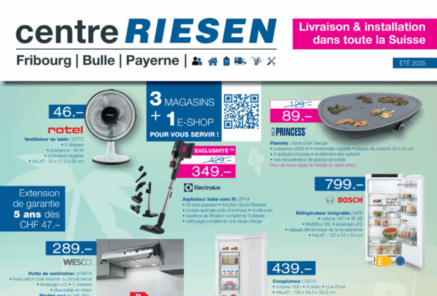 Offres estivales sur les appareils ménagers !