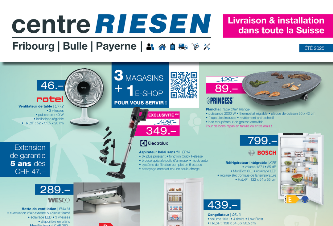 Offres estivales sur les appareils ménagers !