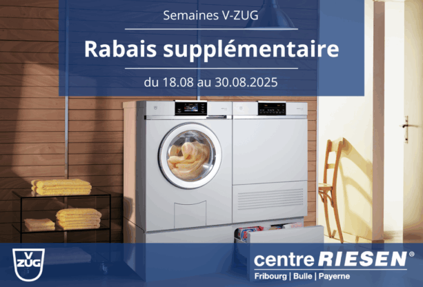 Semaines V-ZUG : rabais supplémentaire
