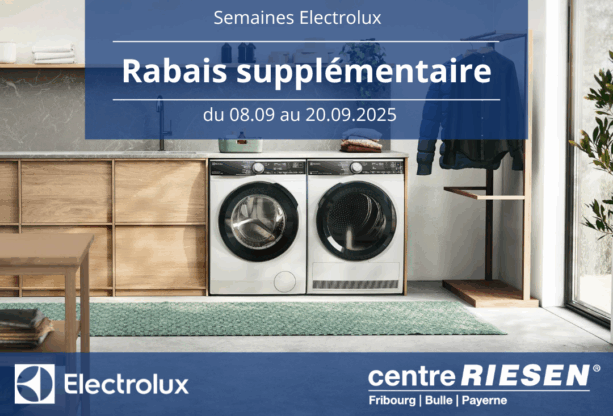 Semaines Electrolux : rabais supplémentaire