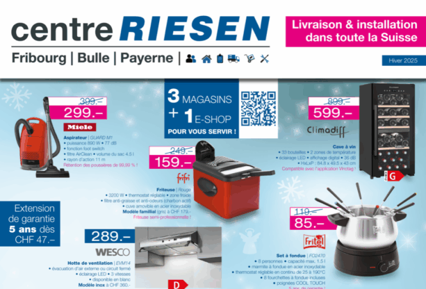 Offres de fin d’année sur les appareils ménagers !