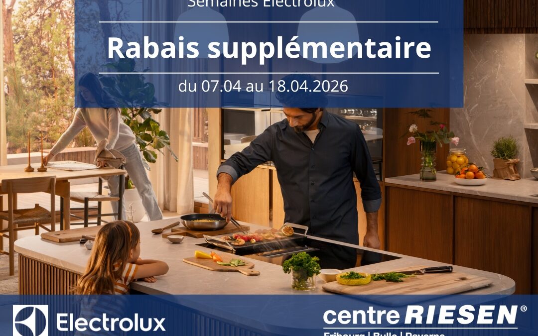 Rabais supplémentaire sur Electrolux