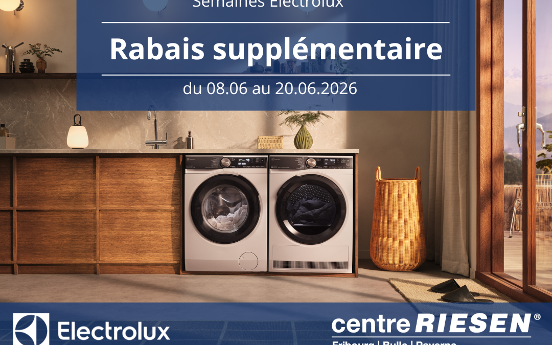 Rabais exceptionnel sur Electrolux